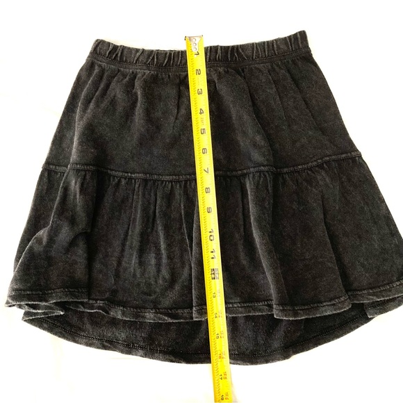 RUBBISH DISTRESSED BLACK MINI SKIRT—WORN ONCE! - Picture 5 of 8